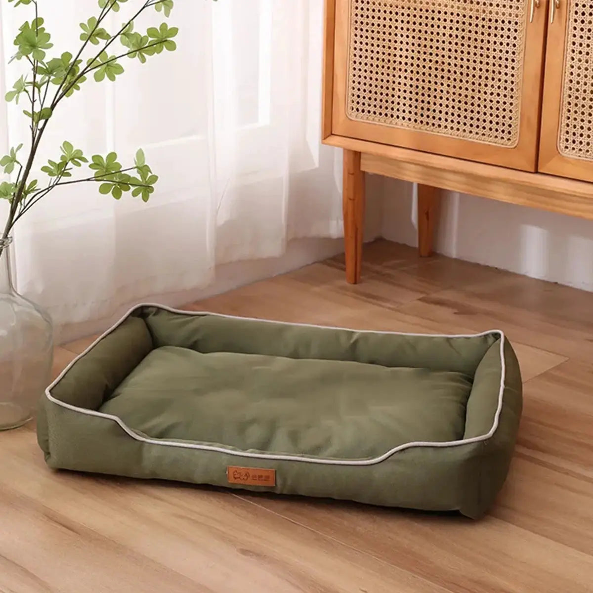 Four Season Square Dog Bed For Large Dogs Waterproof Sofa Style Pet House With Thick Soft Interior And Urine Proof Liner