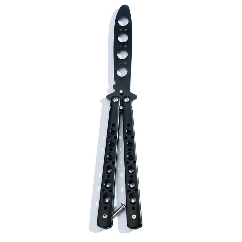 Butterfly Knife Trainer Foldable Portable Stainless Steel Pocket Practice Knife For Outdoor Games And Tricks
