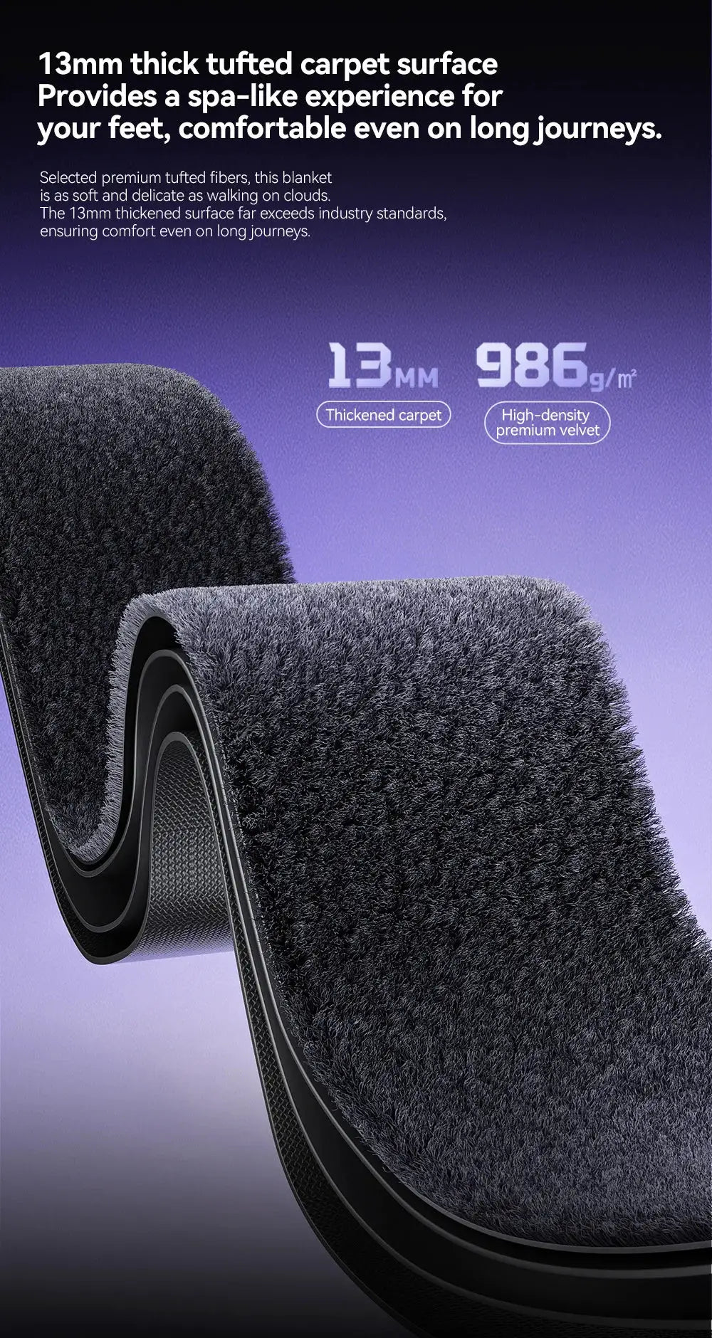 2-piece YZ for Tesla Model Y Juniper 2025-2026 360° full-cover floor mats set, TPE waterproof anti-slip Simples Market
