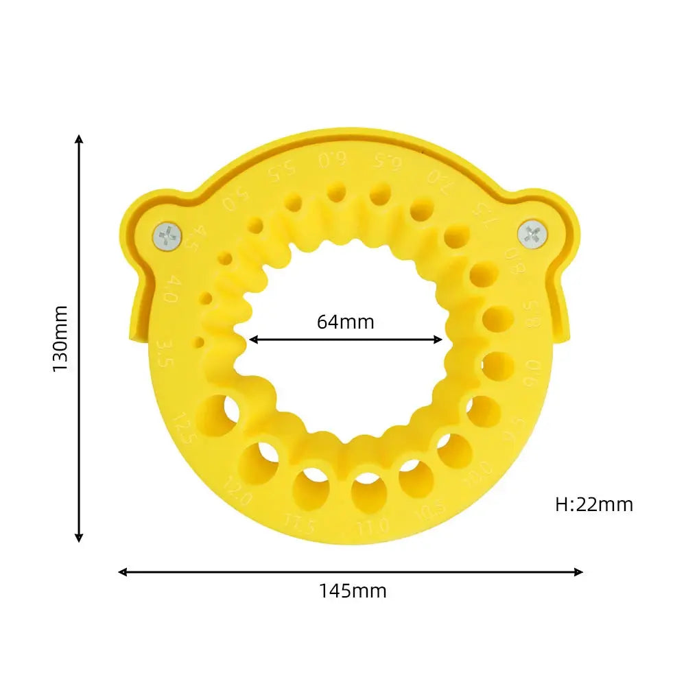 Anti Stripping Angle Grinder Drill Bit Sharpener 2 To 13 Mm 20 Holes With Thread Inserts Fits 115Mm And 125Mm Grinders