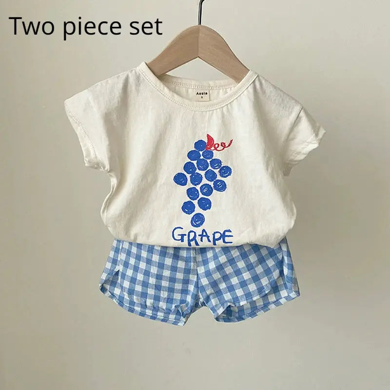Cotton Baby Pajama Sets For Toddlers Sleeveless Summer Nightwear Kids Cartoon Homewear Comfortable Sleepwear