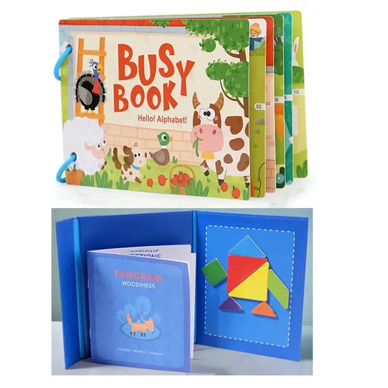 Montessori Baby Busy Book My First Quiet Book Early Learning Toy Matching Game For Babies Aged 2 To 3