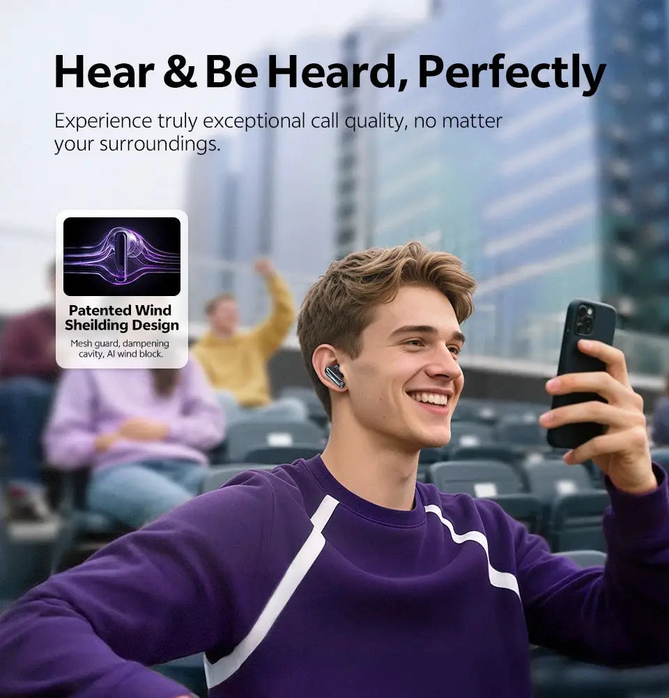 QCY MeloBuds N70 wireless earbuds with adaptive ANC and LDAC Hi-Res audio