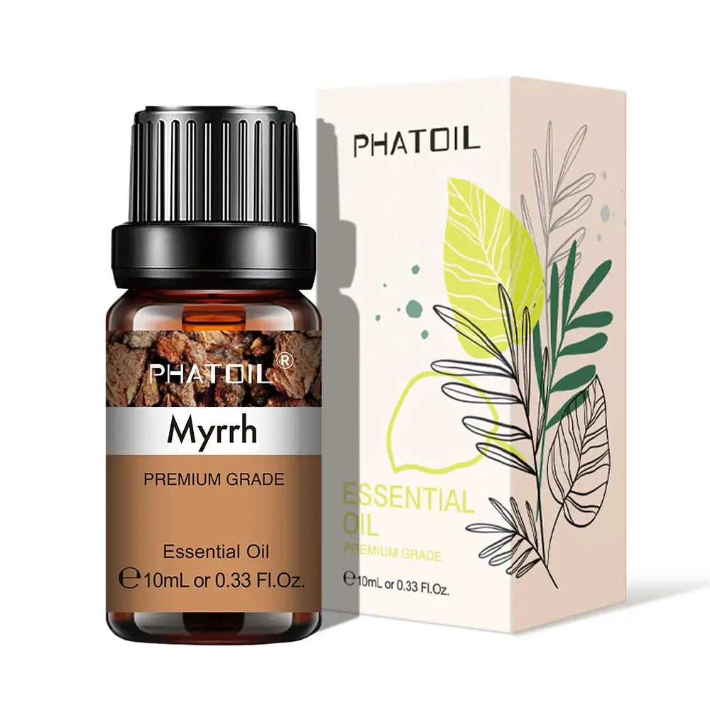 PHATOIL 10ml Natural Plant Essential Oil Eucalyptus Lavender Bergamot Vanilla Peppermint For Diffuser