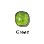 Green crystal drop earring by Simples Market for women