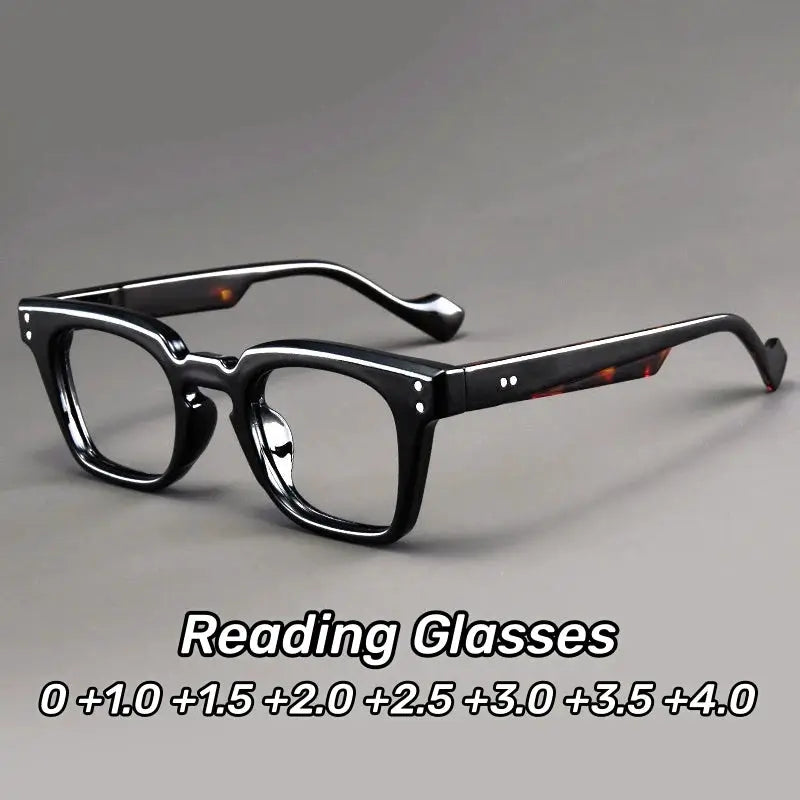NovaEyes Ultra Lightweight Unisex Square Reading Glasses With Blue Light Blocking For Reduced Eye Strain