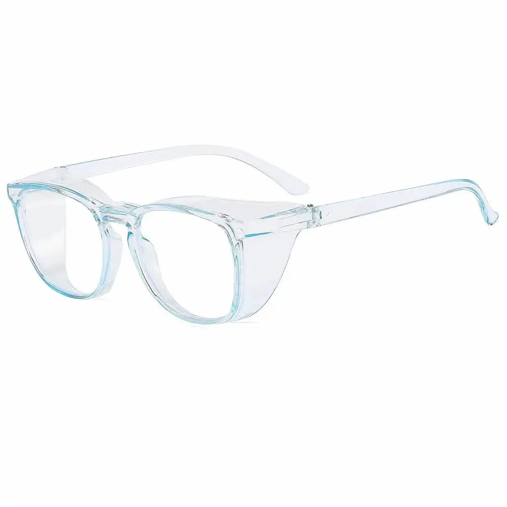 ClearView Safety Glasses With Anti Fog Blue Light Blocking Scratch Resistant Square Frame For Men And Women Nurses