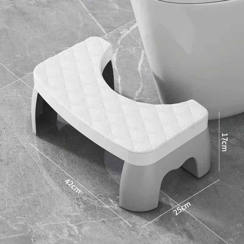 Adjustable Non Slip Squat Stool For Toilet Bathroom Step Stool Anti Skid Base Portable Space Saving Home Travel