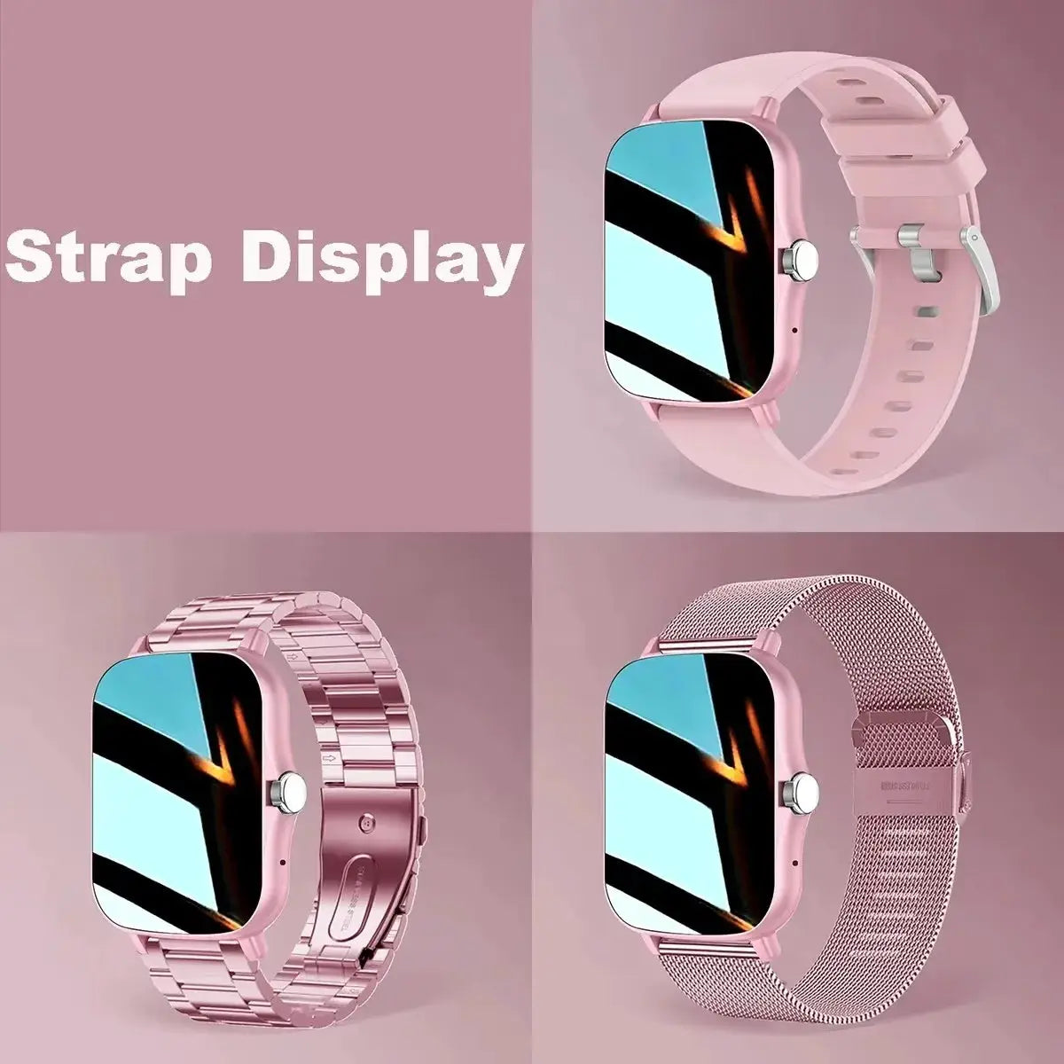 PulseTech 1.83 Inch Waterproof Smartwatch With Sleep Monitoring Pedometer Calls Alerts For IPhone And Android