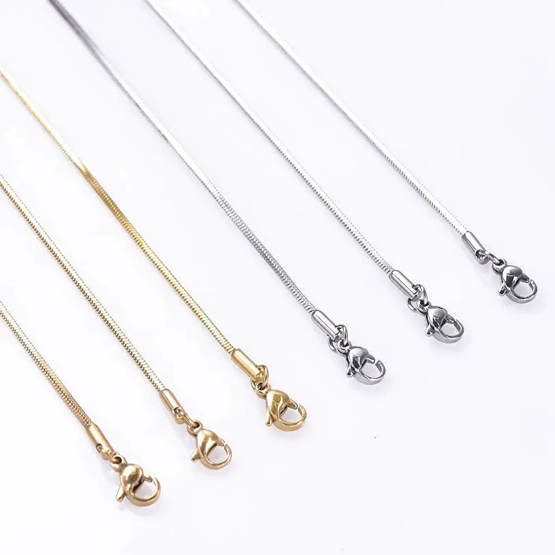 Stainless Steel Snake Chain Necklace For Women And Men 45 50 60 70 Centimeters Long Jewelry Choker Collana Catenina