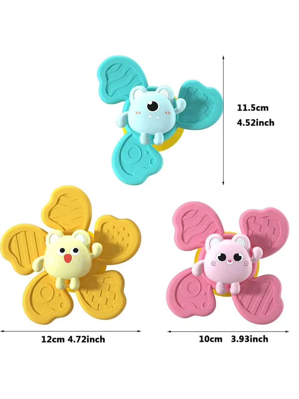 Baby Sucker Spinning Bath Toys for Montessori Education Rotating Toys for Toddlers and Infants