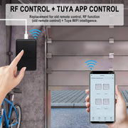 WIFI Sommer 868MHz smart garage door opener by Simples Market with RF handheld remote and Tuya app control