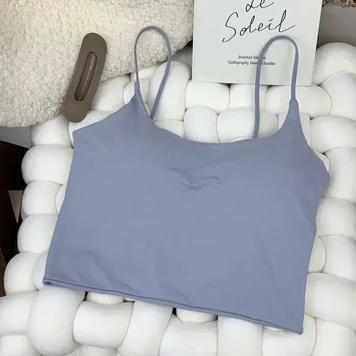 SilkNova Ice Silk Crop Top Bralette Seamless Padded Tube Top For Women Breathable All Day Comfort