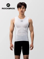 ROCKBROS bike vest, white mesh, breathable quick-dry fabric