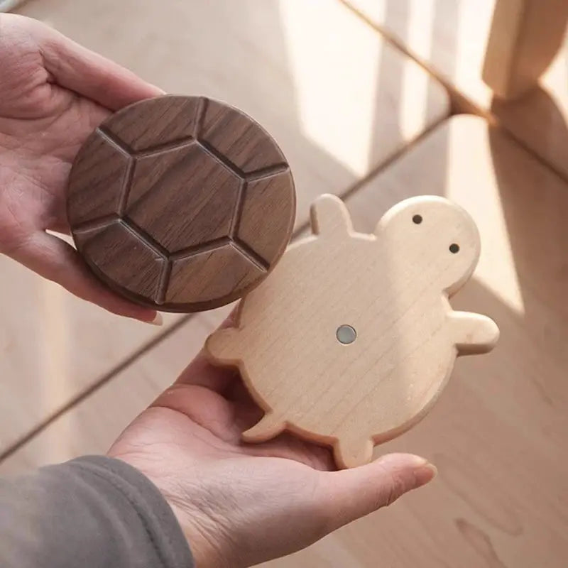 Black Walnut Solid Wood Turtle Coaster Insulation Mat Tableware
