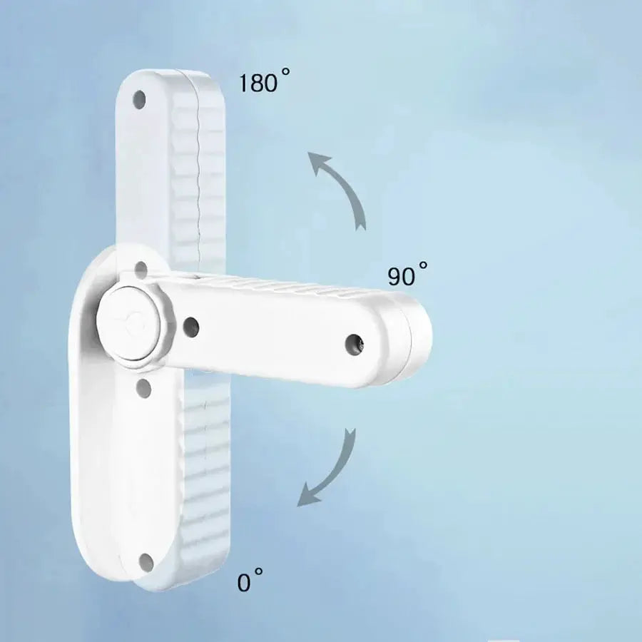 Simples Market universal door lever lock, white punch-free child safety latch