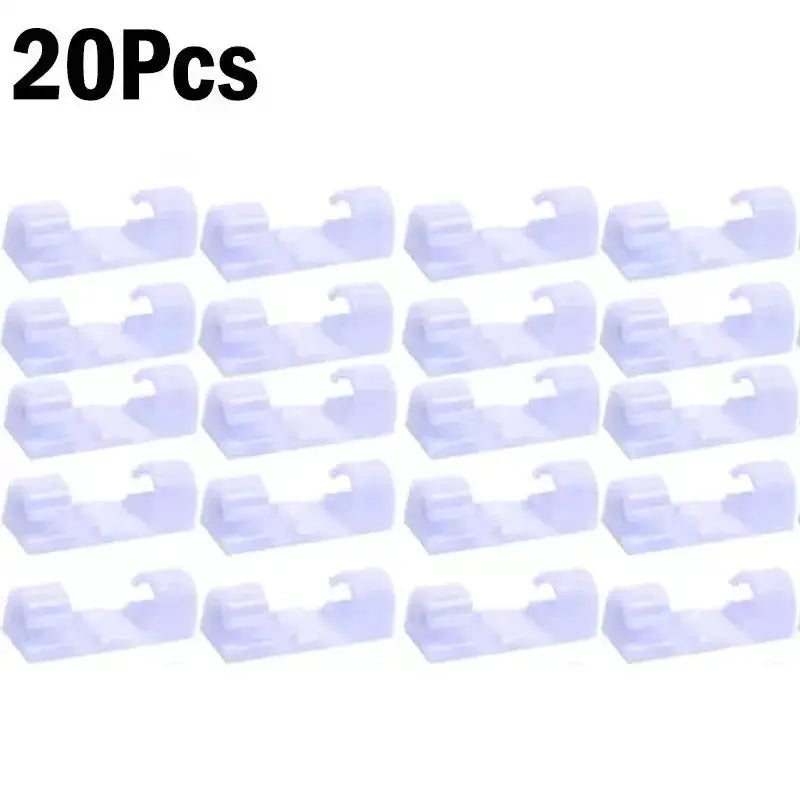 NeatCable Self Adhesive Cable Organizer Clips for Desk and Wall Mount to Manage PC Mouse USB Power Cords