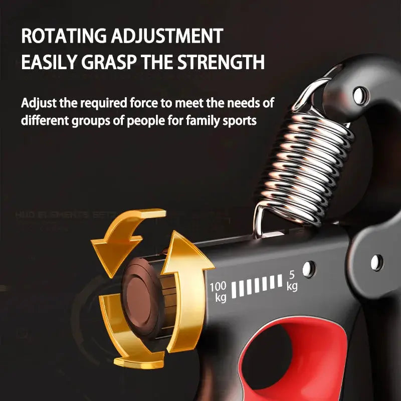 IronGrip Grip Strength Wrist Expander Hand Strengthener Adjustable 5 To 150 Kg Resistance For Hand And Forearm Training