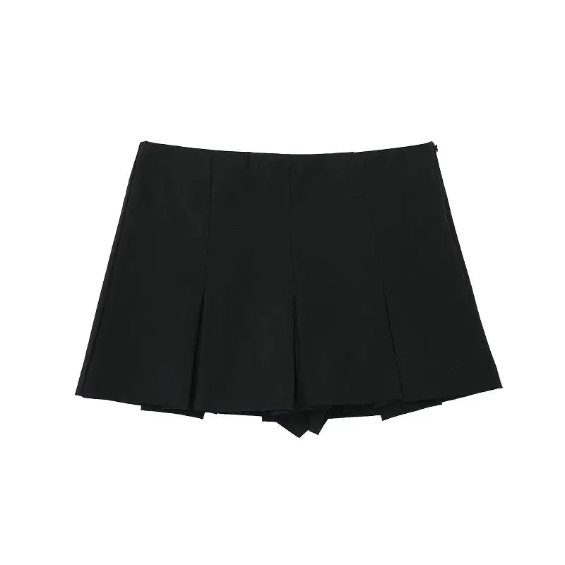 Women Pleated Skirt Shorts High Waist Mini Skort For Summer Casual Vacation Outfit