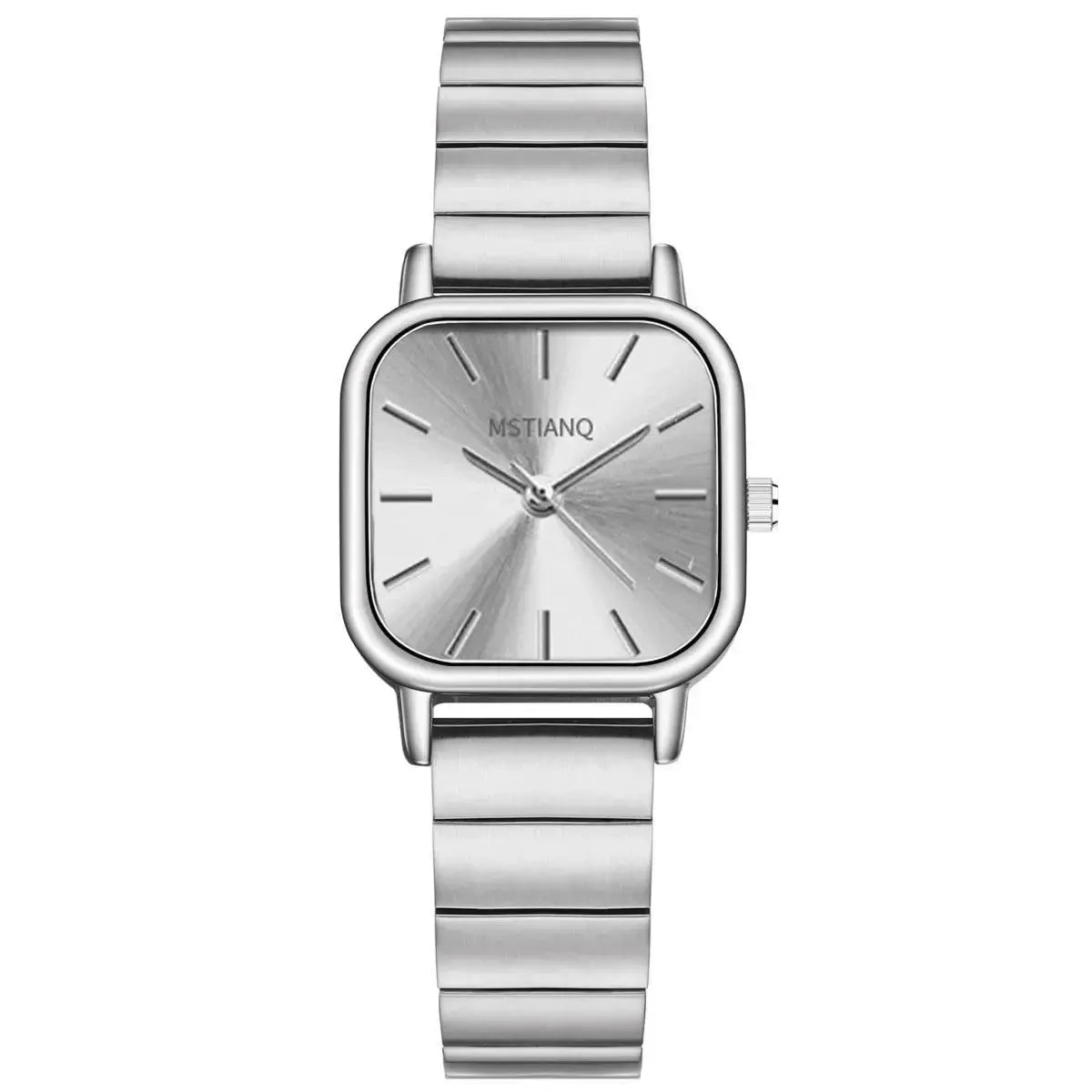 Top Brand Women Quartz Wristwatch With Steel Alloy Band Square Case An Elegant Gift For Any Occasion