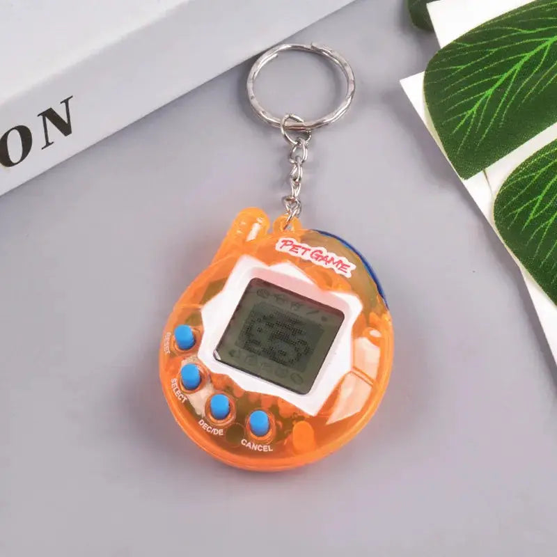 Transparent Electronic Pet Toy With 168 Virtual Pets See Through Case Keychain Nostalgic Retro Pixel Fun