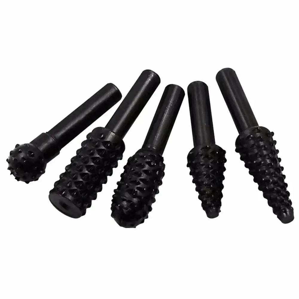 Five Piece One Quarter Inch Drill Bit Set For Woodworking HSS Titanium Coated Cutting And Carving Tools