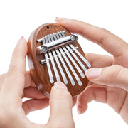 Mini Kalimba 8 Key Thumb Piano Water Drop Style Portable Gift Set For Kids Cute Exquisite Instrument