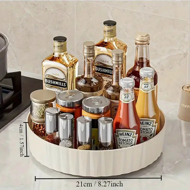 360 Degree Rotating Spice Rack Organizer For Kitchen And Bathroom Desktop Countertop Easy Access And Efficient Storage