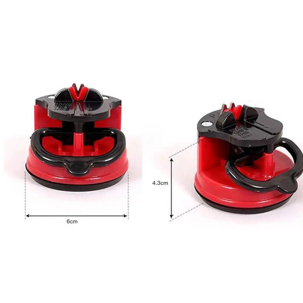Knife Sharpener With Suction Base For Kitchen And Chef Damascus Knives Manual Pull Through Sharpening Tool
