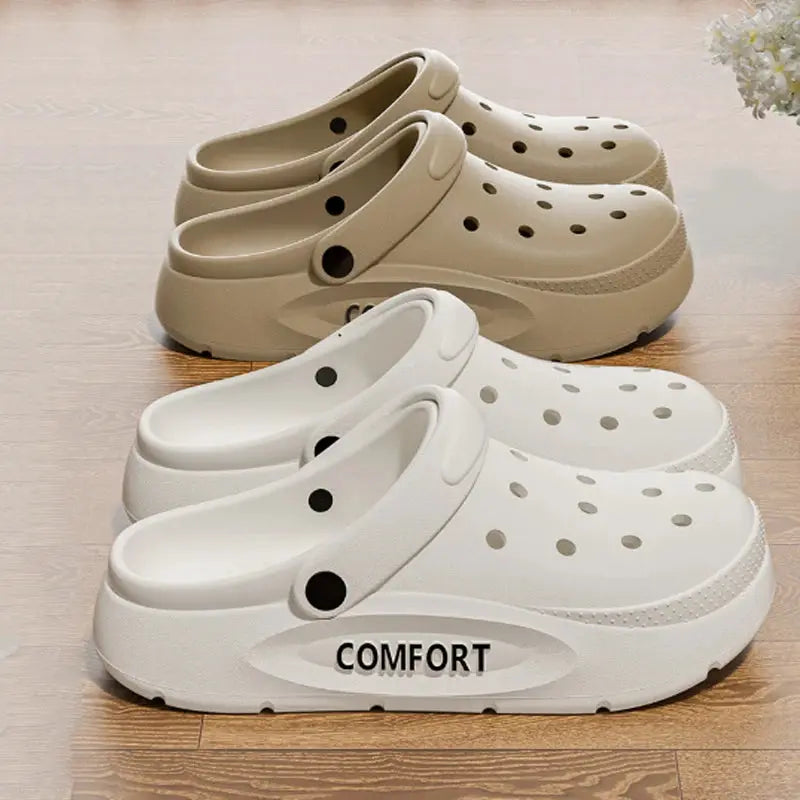 EverComfort Unisex EVA Slippers With Anti Slip Hollow Toe Design And Thick Non Slip Sole For Indoor Outdoor Use