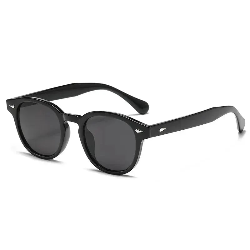 JNPCXI Retro Round Sunglasses With UV400 Protection Rivet Leopard Pattern Unisex Eyewear