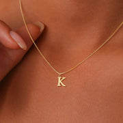 A Z Initial Necklace 18K Gold Plated Stainless Steel Letter Necklace for Women Personalized Gift