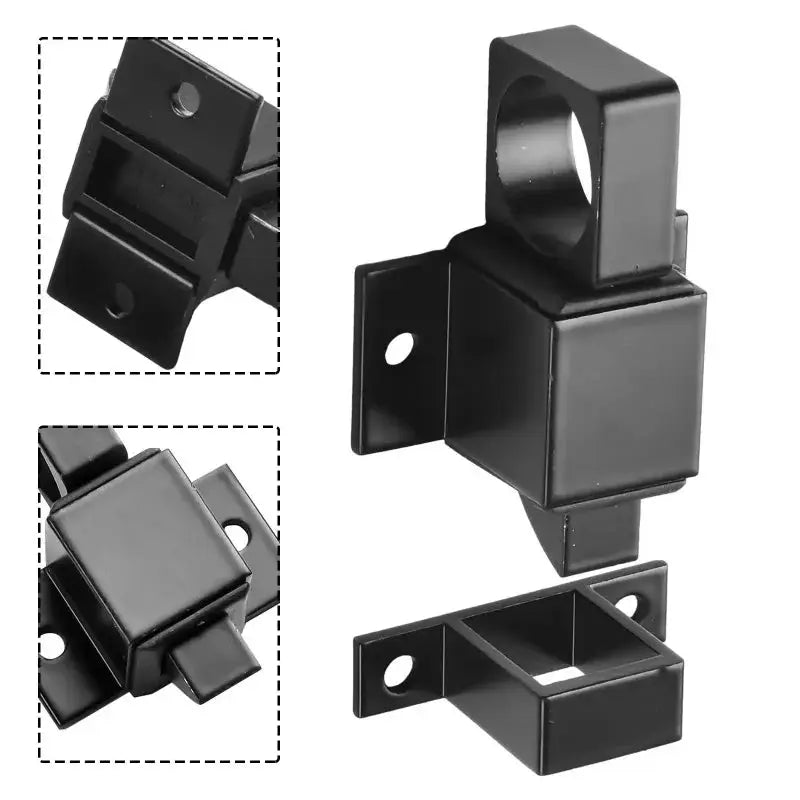 Automatic aluminum alloy spring latch with pull-ring barrel bolt for doors and gates