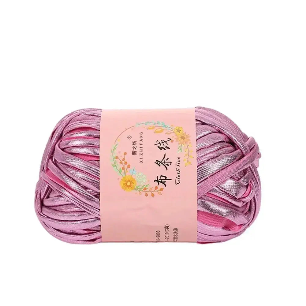 Imitation Leather Crochet Yarn With Magic Color Shine for DIY Sewing and Hand Knitting Ideal for Cushions and Home Decor