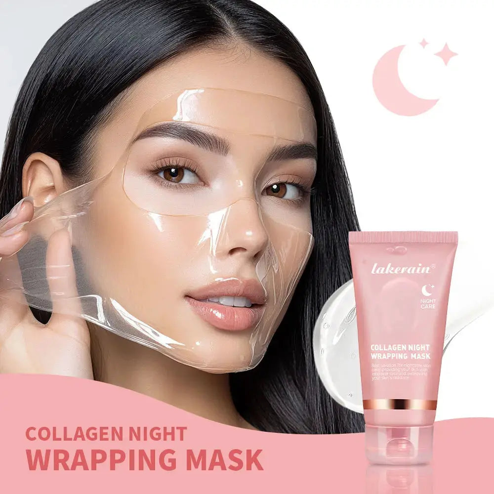 Korean Deep Collagen Mask Peel Off For Anti Wrinkle Lifting Overnight Skin Care Bio Pack