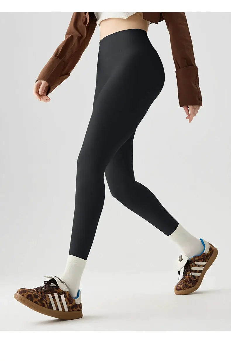 BIVIGAOS seamless sharkskin leggings for women, black, high-waisted athletic leggings by Simples Market
