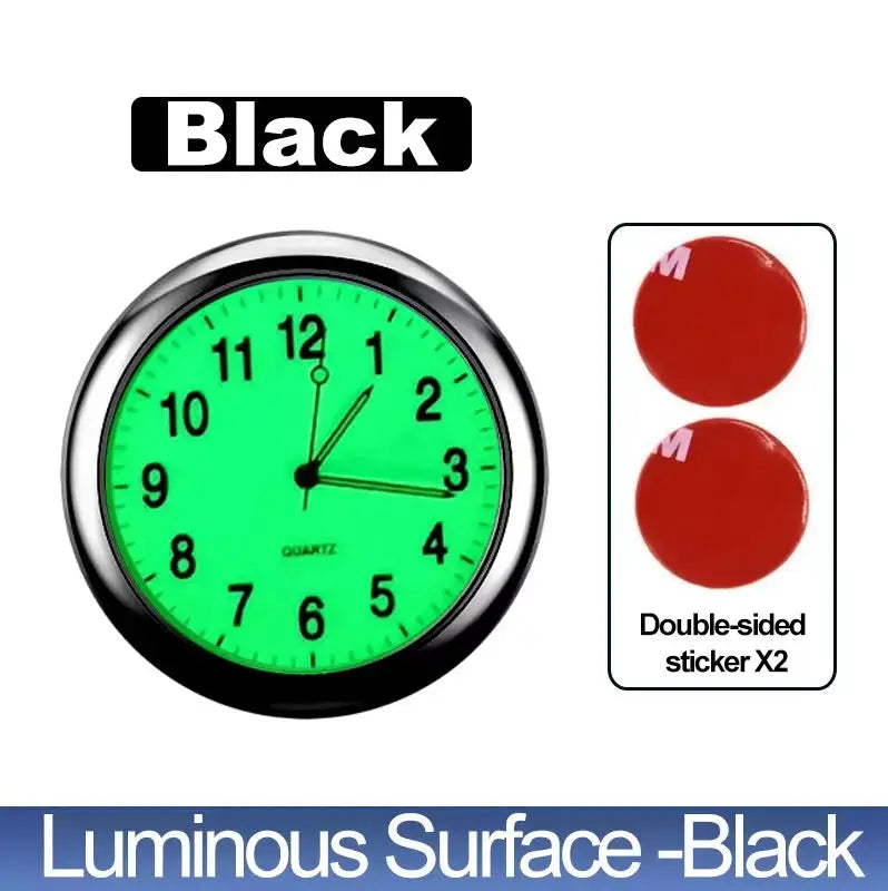 Car Clock Luminous Mini Digital Watch With Quartz Movement Stick On Interior Auto Ornament Gift