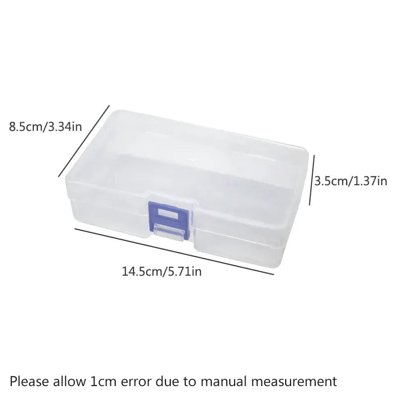 5 Transparent Plastic Storage Boxes For Small Items Craft Supplies And Hardware Organization