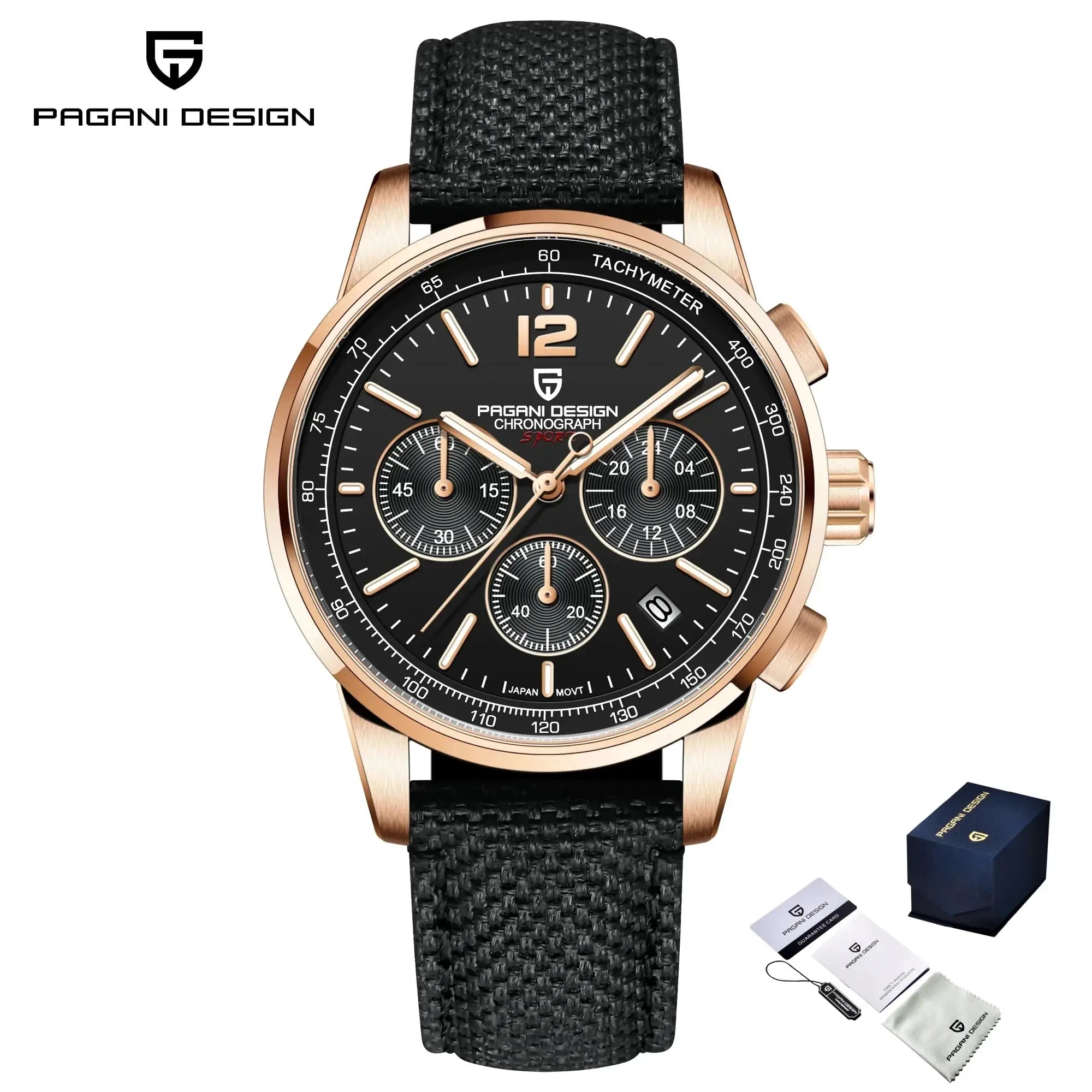 Pagani Design 2026 New Luxury Fashion Casual Men Quartz Watches VK63 100M Water Resistant Sapphire Glass Stainless Steel
