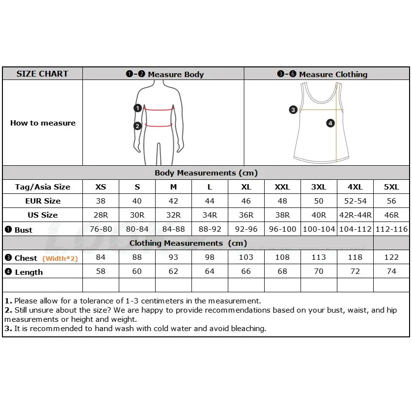 Men's thickened V-neck sleeveless sweater vest size chart with bust, chest and length measurements (Simples Market)