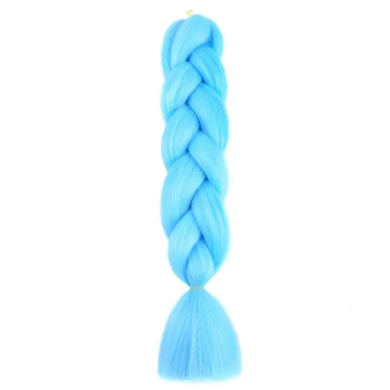 24 Inch Synthetic Long Box Braiding Hair Extensions Yaki Straight Texture For Women Dreadlocks