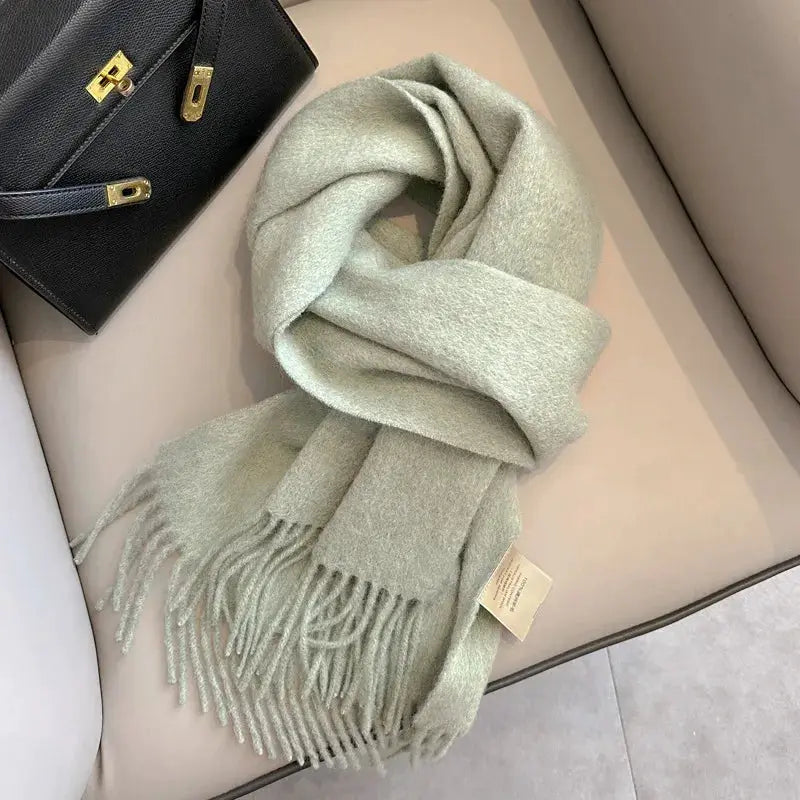 NordicWeave Winter Narrow Wool Scarf 28 Color Options 100 Percent Wool Lightweight Yet Warm Unisex