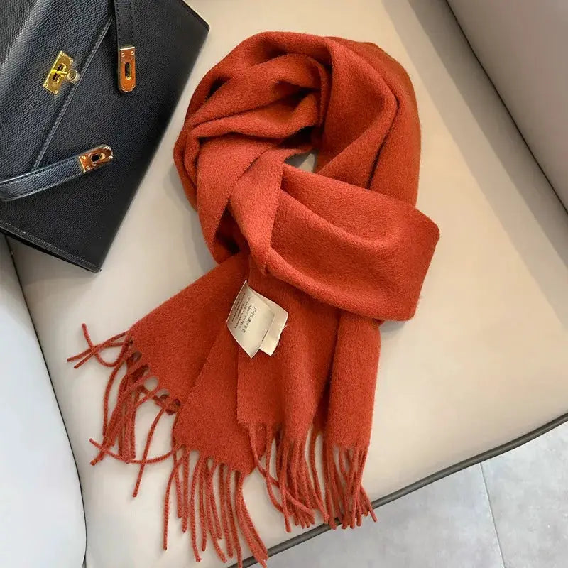 NordicWeave Winter Narrow Wool Scarf 28 Color Options 100 Percent Wool Lightweight Yet Warm Unisex