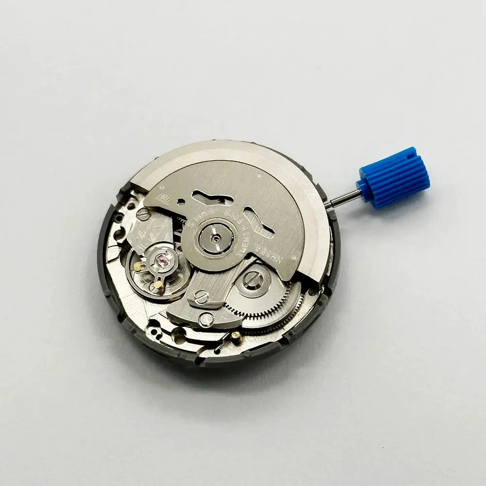 NH35A automatic watch movement, Japan Genuine, 24 jewels, high accuracy, with blue crown tool.