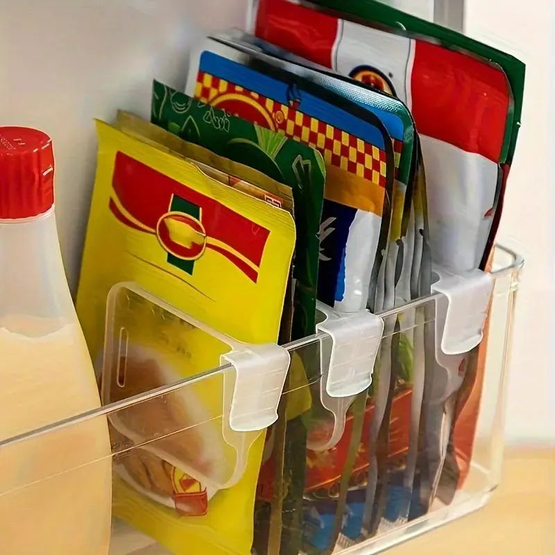5 10 15 20 Pieces Sturdy Clear Refrigerator Organizer Dividers Adjustable Fridge Storage Space Saving Compartments