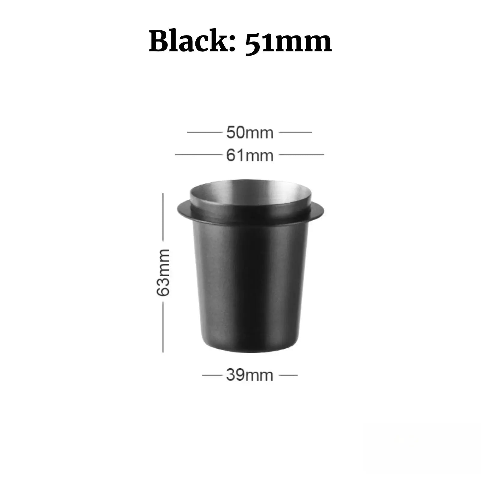 BaristaPro Stainless Steel Coffee Dosing Cup For Espresso Machines Ergonomic Precise Measuring For Consistent Brews