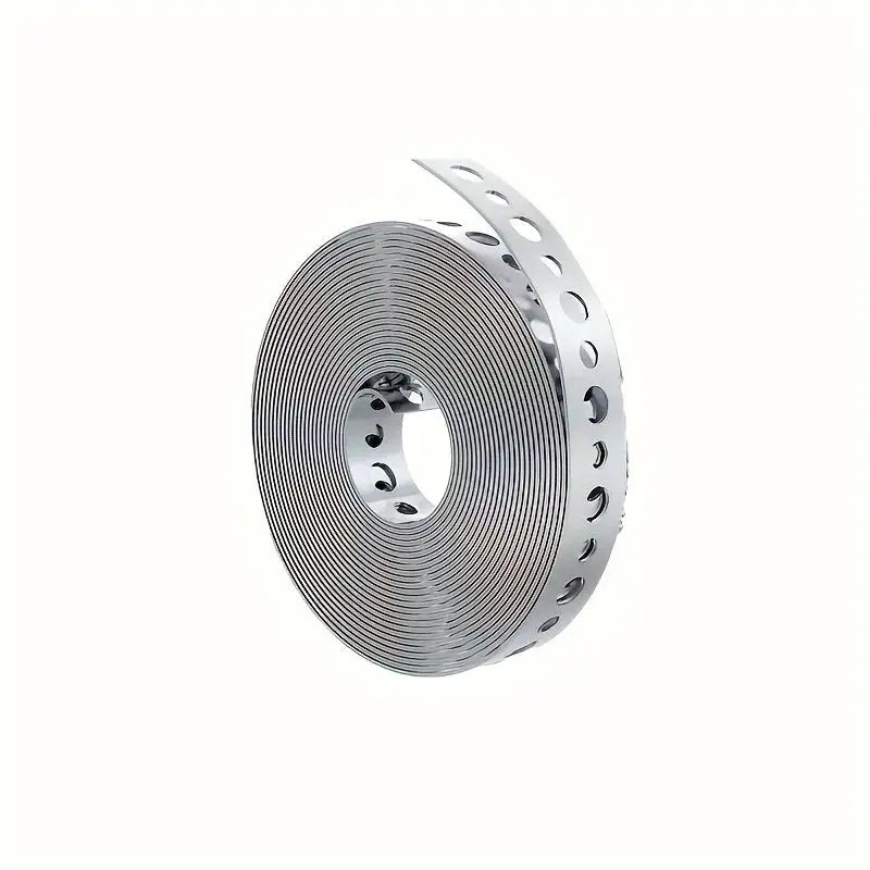 Galvanized Steel Tape Roll With Prepunched Multislot Design For Pipe Support And Sheet Metal Work