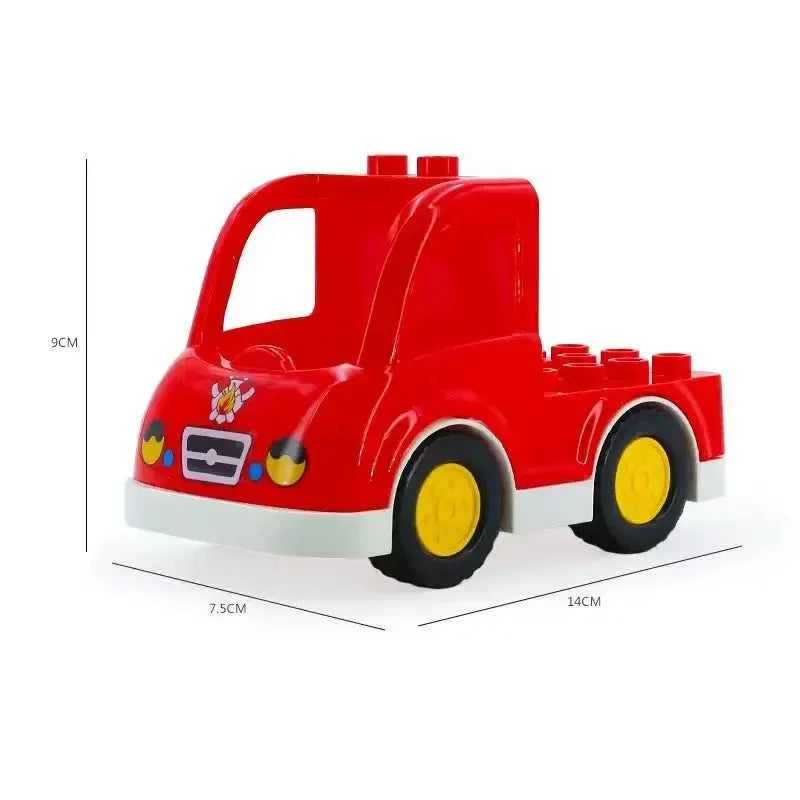 Big Building Blocks Accessories Compatible With Large Bricks Educational Toy Set For Kids Trucks Cars City Traffic