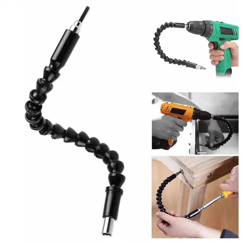 300mm Hexagonal Universal Soft Shaft Extension Rod For Electric Screwdrivers Connecting Rod Tool For Woodworking And DIY