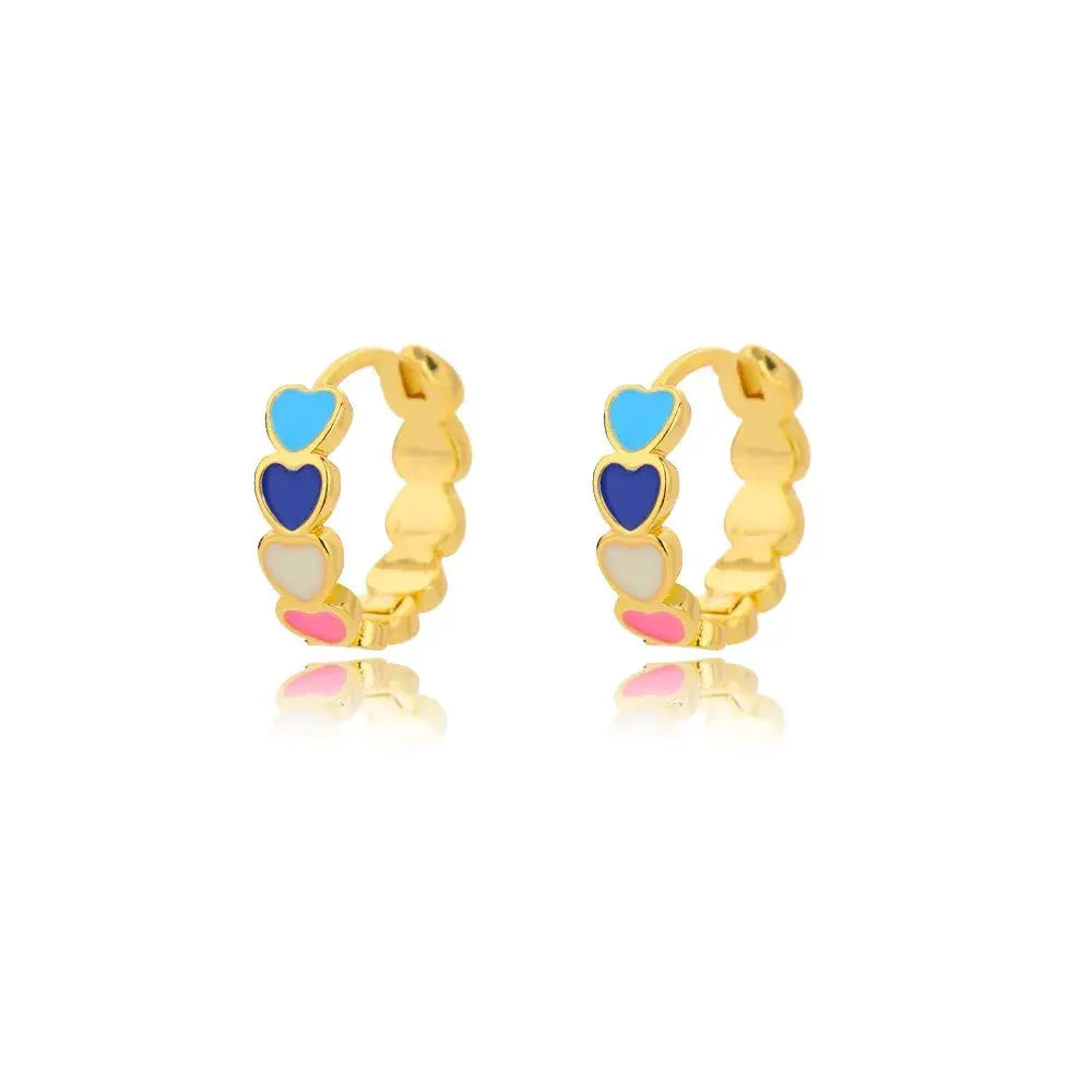Hollow Zircon Heart Earrings For Women Stainless Steel Gold Color Jewelry Gift Free Shipping Luxury Wedding Accessory